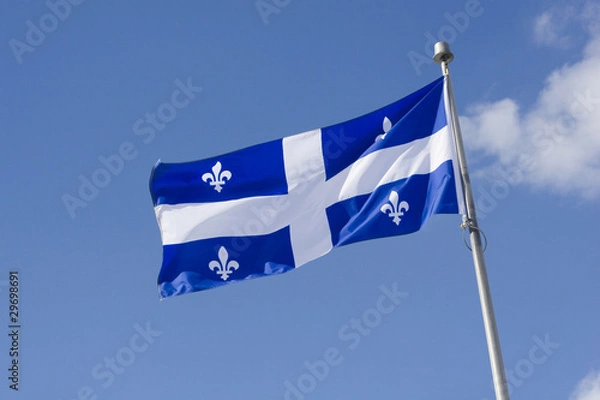 Fototapeta Quebec Flag