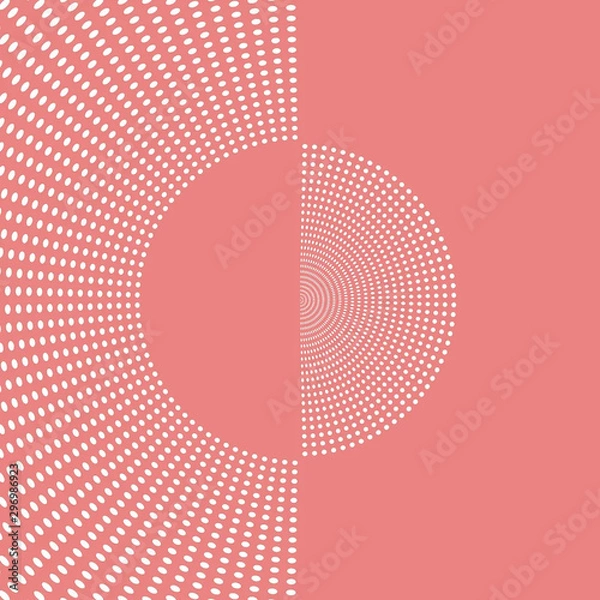 Obraz Pink Halftone pattern background 