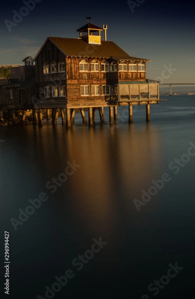 Obraz seaport village reflection