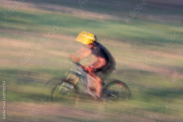 Obraz biker on the road