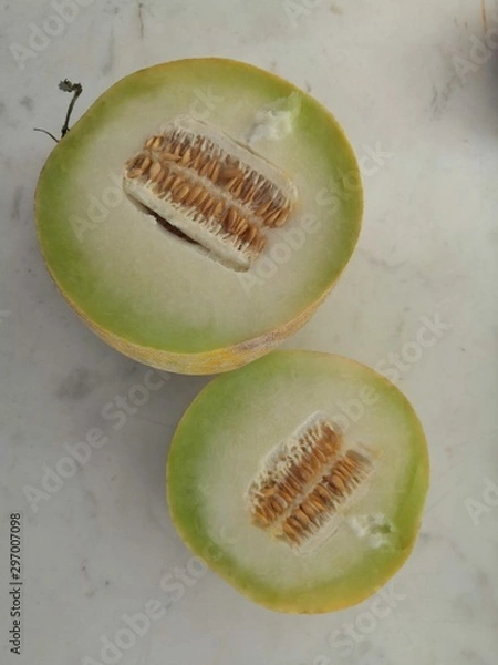 Obraz melon on white background