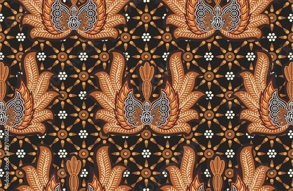 Obraz Indonesian batik designs with various styles and patterns that are very distinctive