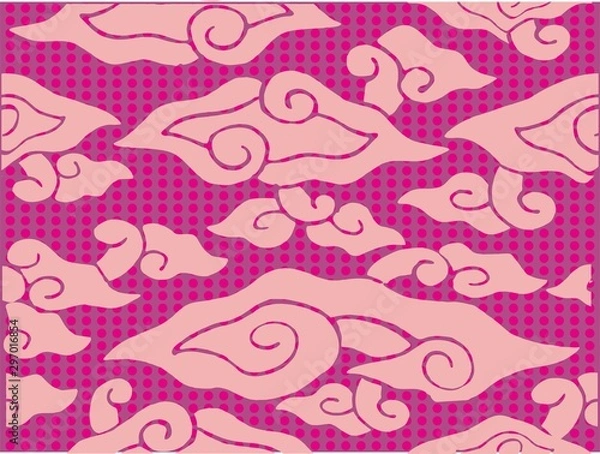 Obraz Indonesian batik designs with various styles and patterns that are very distinctive