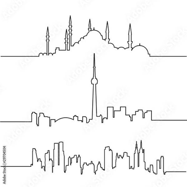 Obraz cityscape collection