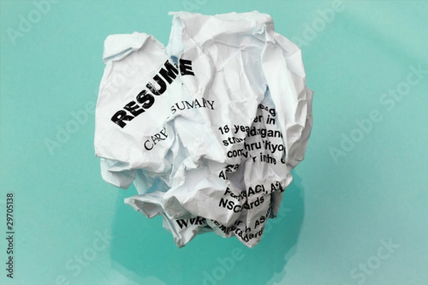 Fototapeta resume crumpled