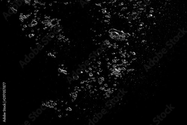 Fototapeta Bańka wodna na czarno