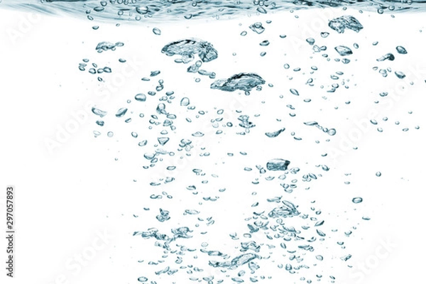 Fototapeta Water bubble on a white