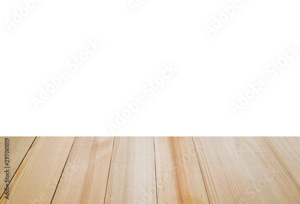 Obraz wood table texture on isolate white background