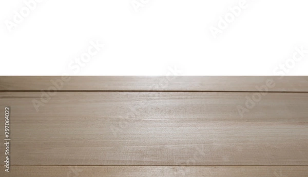 Obraz wood table texture on isolate white background