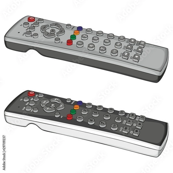 Fototapeta fully editable vector illustration remote control