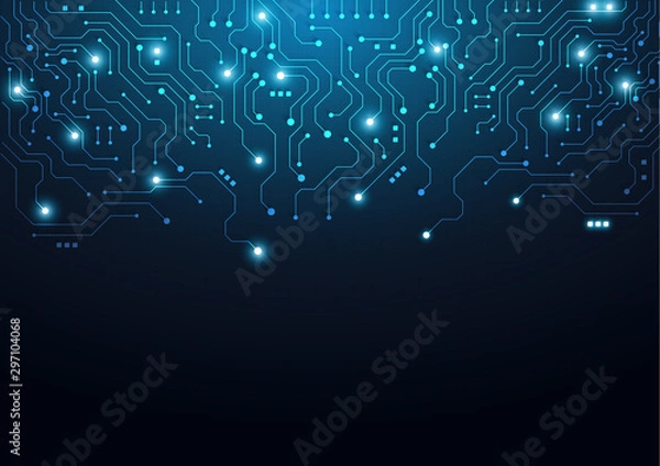Obraz High tech technology geometric