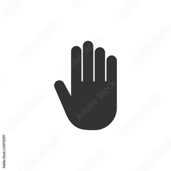 Obraz Palm, Hand icon vector, filled flat sign, solid pictogram isolated on white, logo illustration