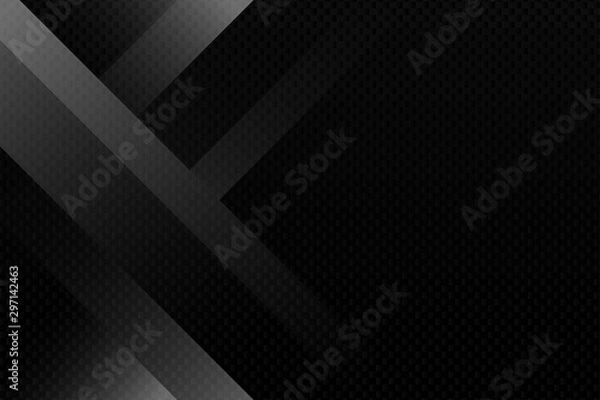 Obraz Black abstract geometric background. vector illustration.