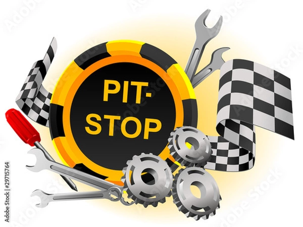 Obraz pit-stop