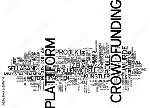 Fototapeta Crowdfounding