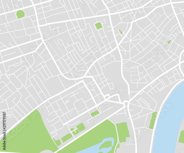 Fototapeta City map navigational template