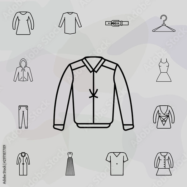 Fototapeta Sleeves clothes clothing man icon. Universal set of clothes for website design and development, app development