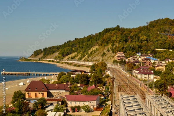 Obraz aerial view of sea