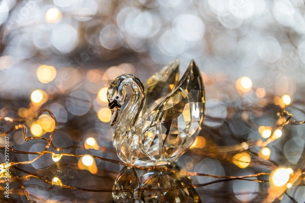 Obraz Crystal Swan Bokeh