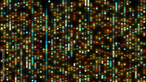 Fototapeta Genetic dna sequencing genealogy analysis visualization