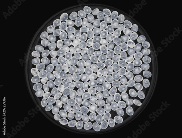 Obraz Polypropylene granule close-up background texture.