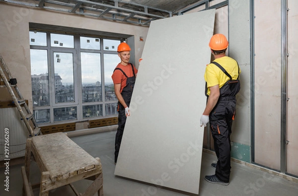 Obraz Drywall installation.