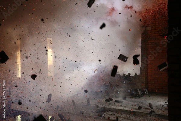 Obraz explosion inside the building