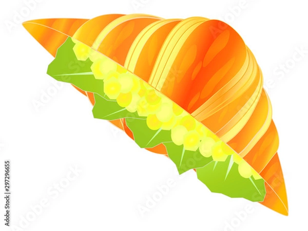 Obraz クロワッサンの玉子サンド