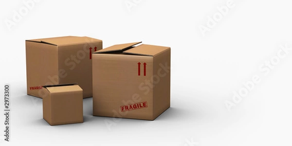 Obraz boites cartons