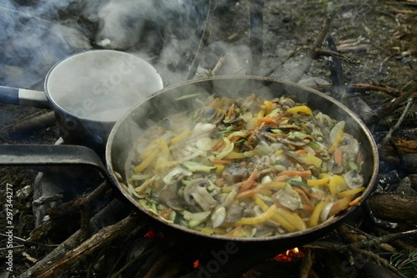 Obraz paella in a pan