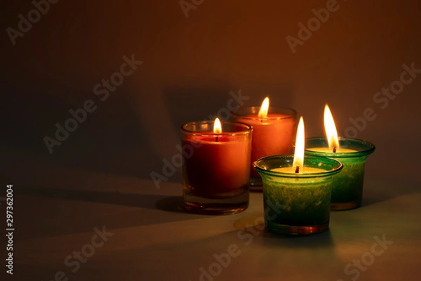 Obraz candle in a glass