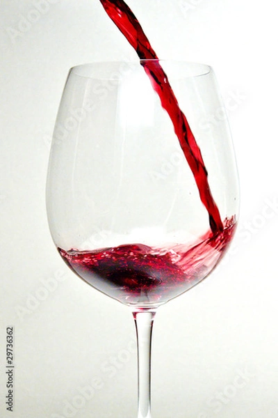 Fototapeta glas of red wine