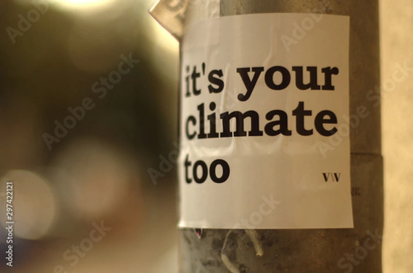 Obraz Label climate