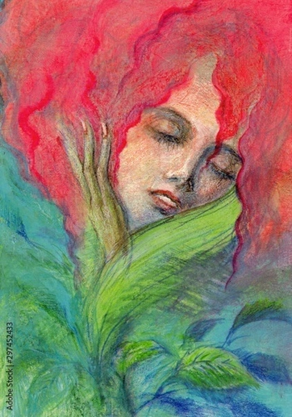 Obraz 赤い花の想い