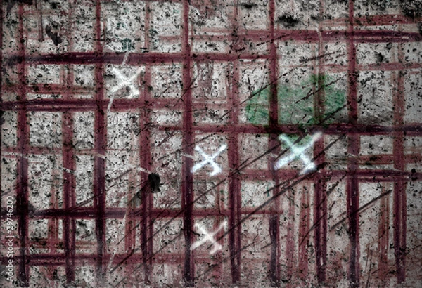 Fototapeta corrosion; metal; wall; dirty; backgrounds; old;