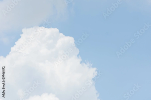 Obraz blue sky with white clouds	