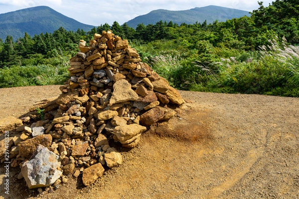 Obraz 山のケルン