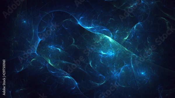 Obraz Fractal 3D rendering abstract light surreal background