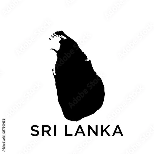 Obraz Sri Lanka map icon design trendy