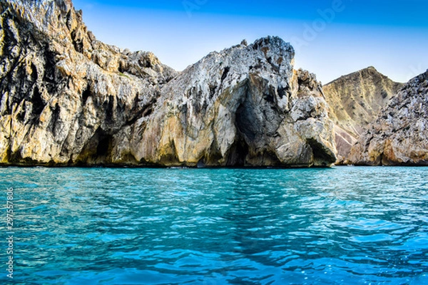 Fototapeta Panoramic View of Jebeha Ocean, North of Morocco