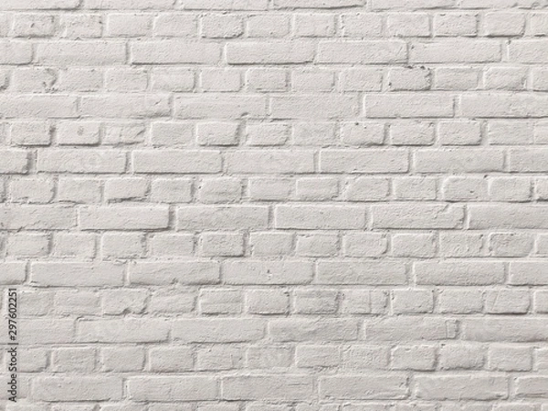 Obraz old white brick wall texture background
