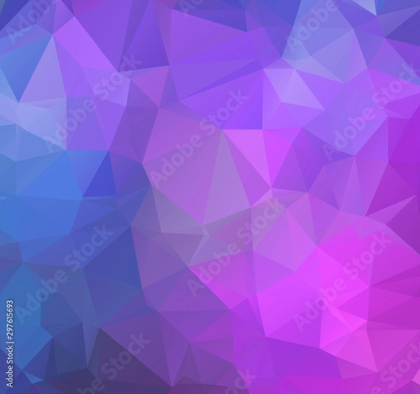Obraz Light purple vector polygon abstract backdrop. Polygonal with gradient. Texture pattern for your backgrounds