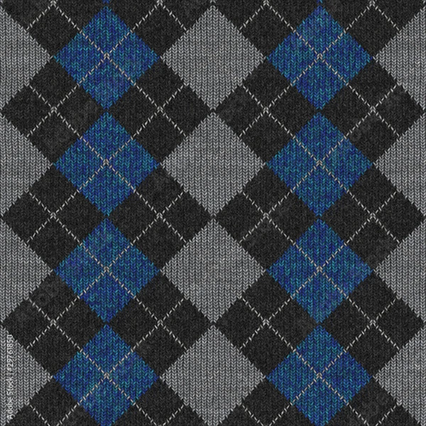 Fototapeta Seamless knitted texture