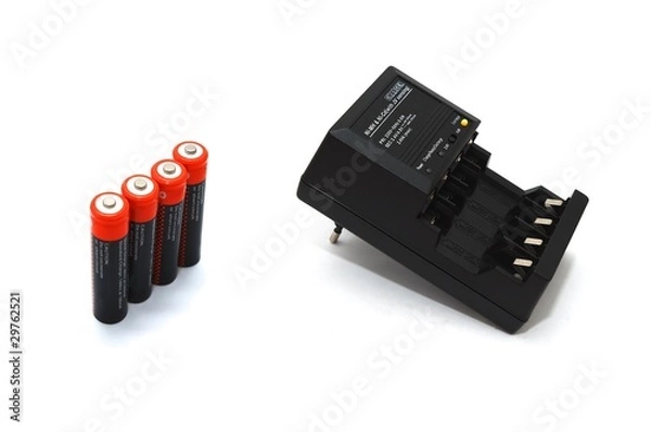 Fototapeta Charger and accumulators