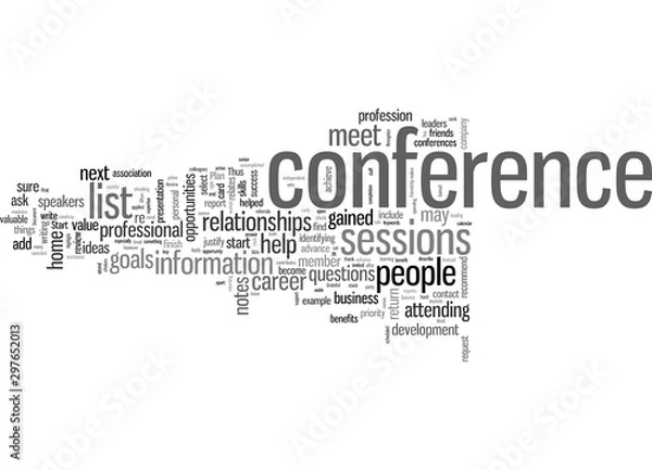 Fototapeta How to Get the Most out of Your Next Conference