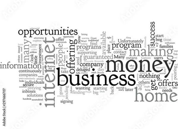 Fototapeta Home Business Scams That You Should Avoid