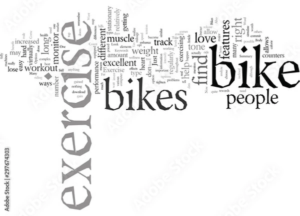 Fototapeta Exercise Bikes How Far They Have Come