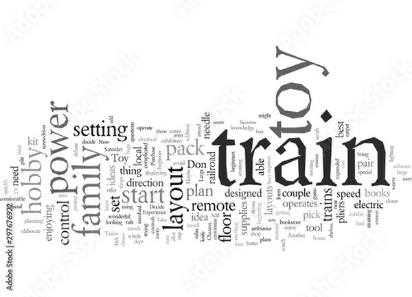 Fototapeta Electric Toy Trains A Family Experience