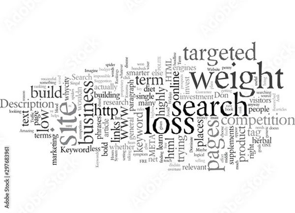 Fototapeta Do Not Build A Website Until You Have Researched Your Keywords