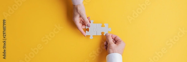 Obraz Conceptual image of teamwork and cooperation